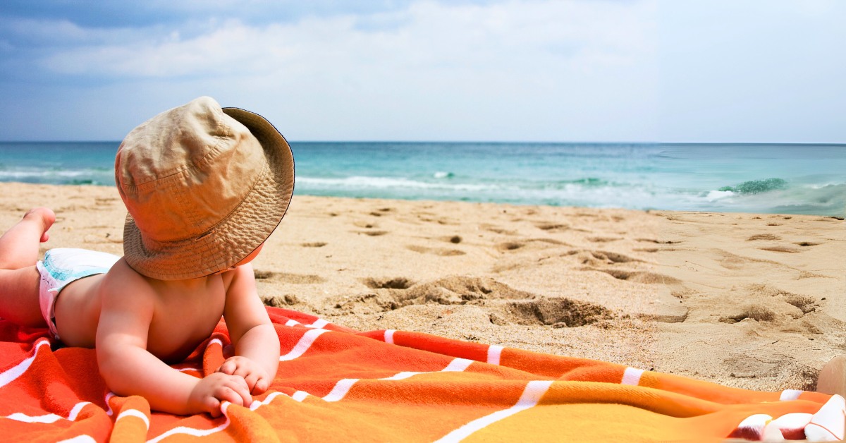 beba na plaži