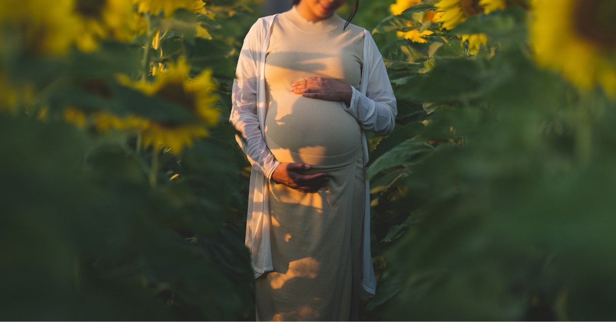 trudnica proleće suncokret