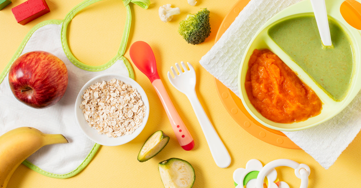 Banane, jabuka, brokoli hrana za bebe