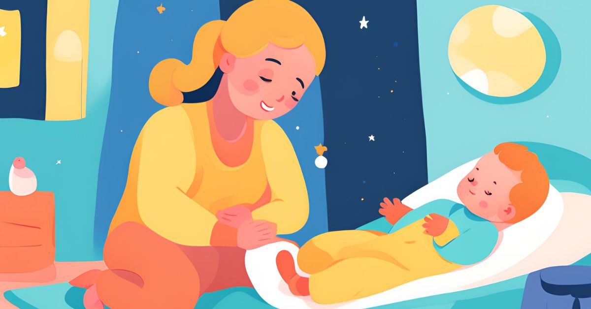 beba se sprema za spavanje sa mamom