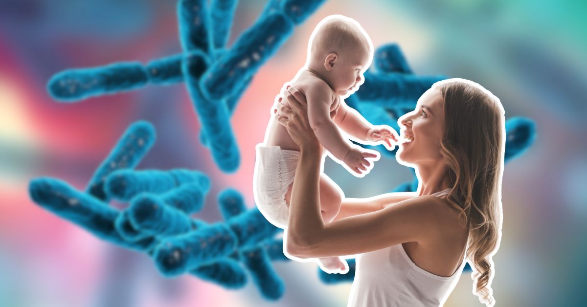 majka drži bebu, probiotske kulture