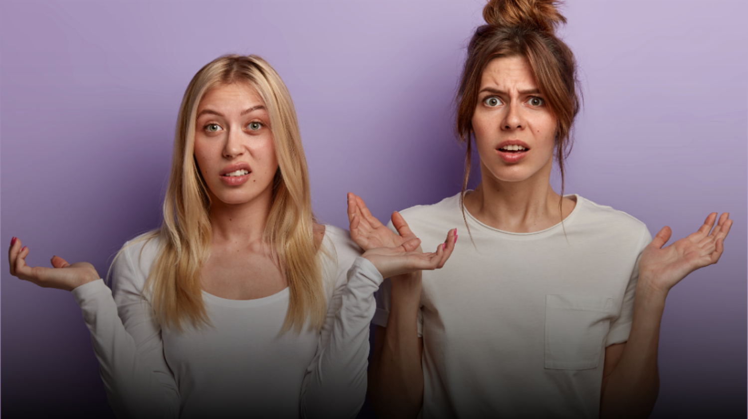 Dve mlade žene negoduju