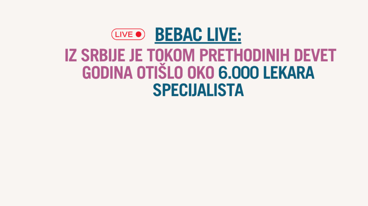 Bebac live