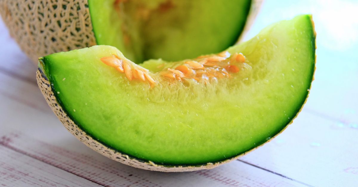 Kriška dinje isečene u krupnom planu