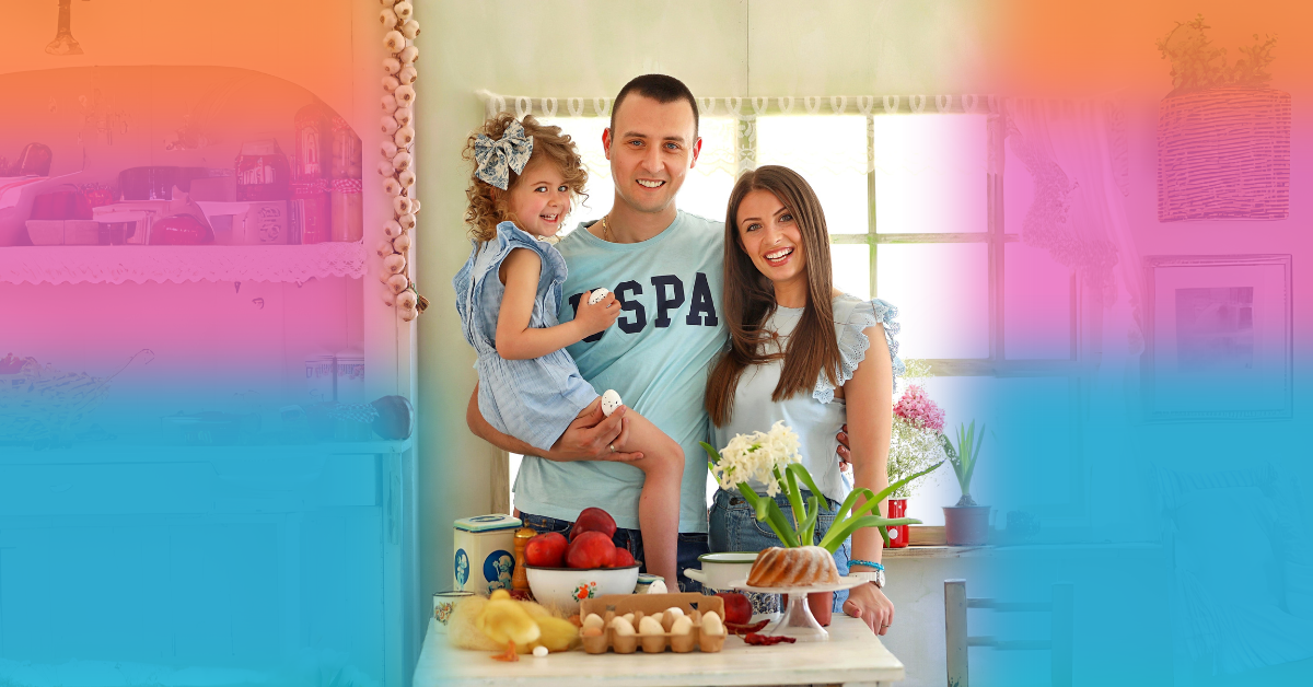 Tata Nemanja sa ćerkom i suprugom