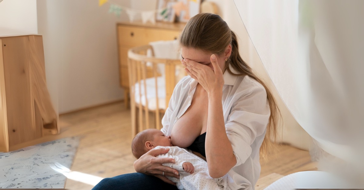 anksiozna zabrinuta majka