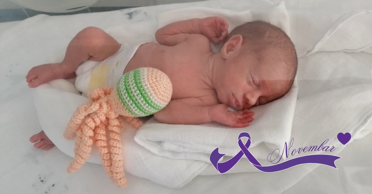 Mala divica Emilija, prevremeno rođena beba
