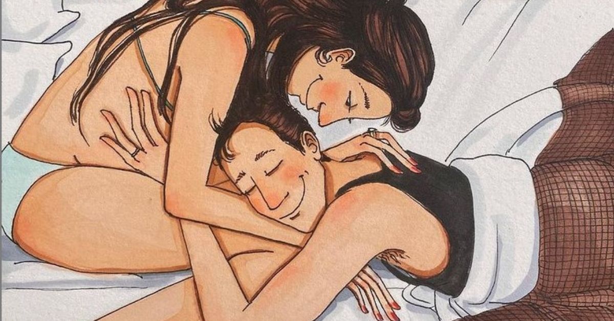 bračni par ilustracija