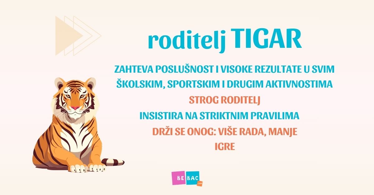 Tigar roditelj vizual