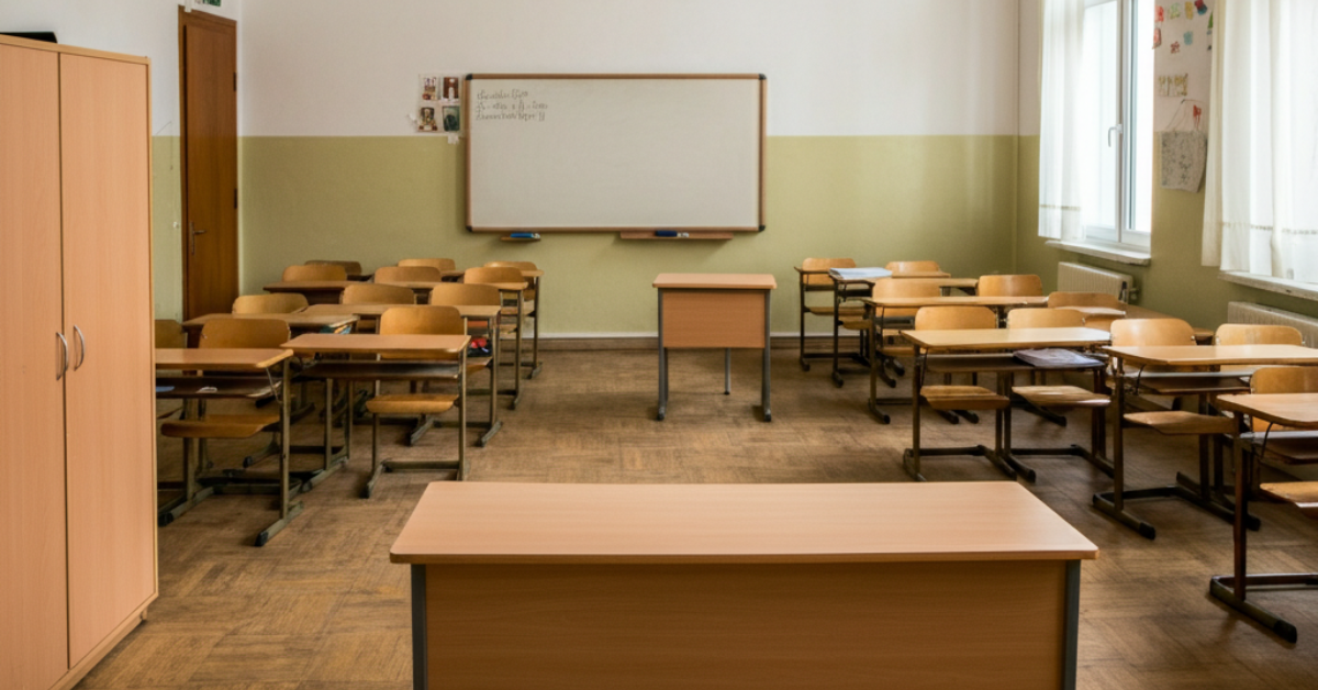 prazna učionica u Srbiji