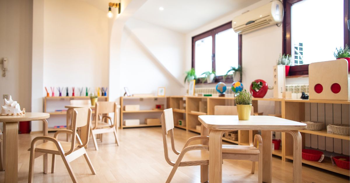 Fotografija prazne sobe u vrtiću
