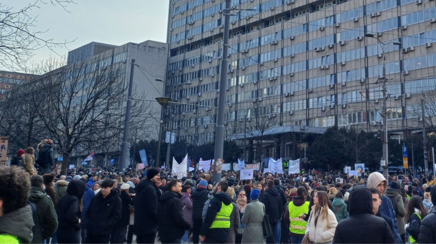 Protest prosvetara u Srbiji