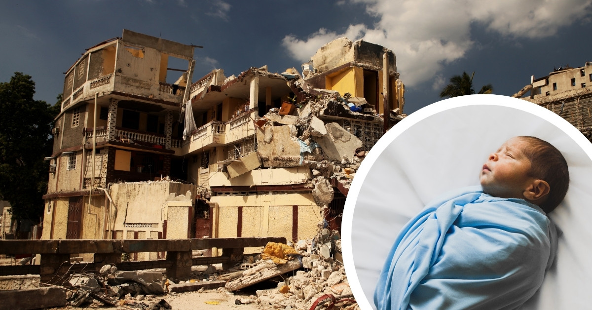 Zemljotres beba roođena