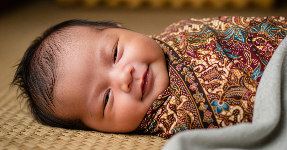 nasmejana balinežanska beba