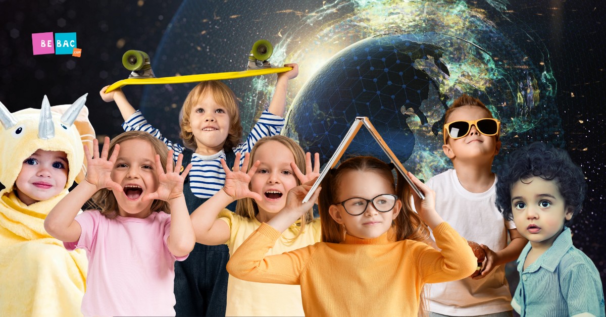 deca i planeta zemlja iza