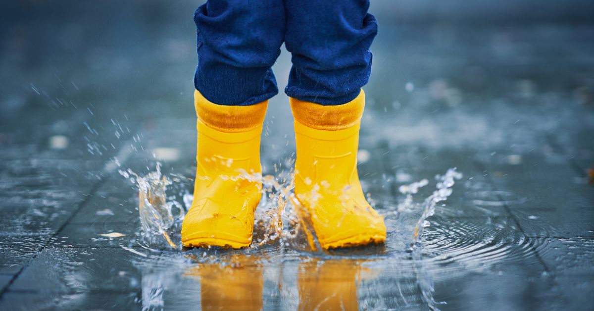 Žutte gumene čizme barica