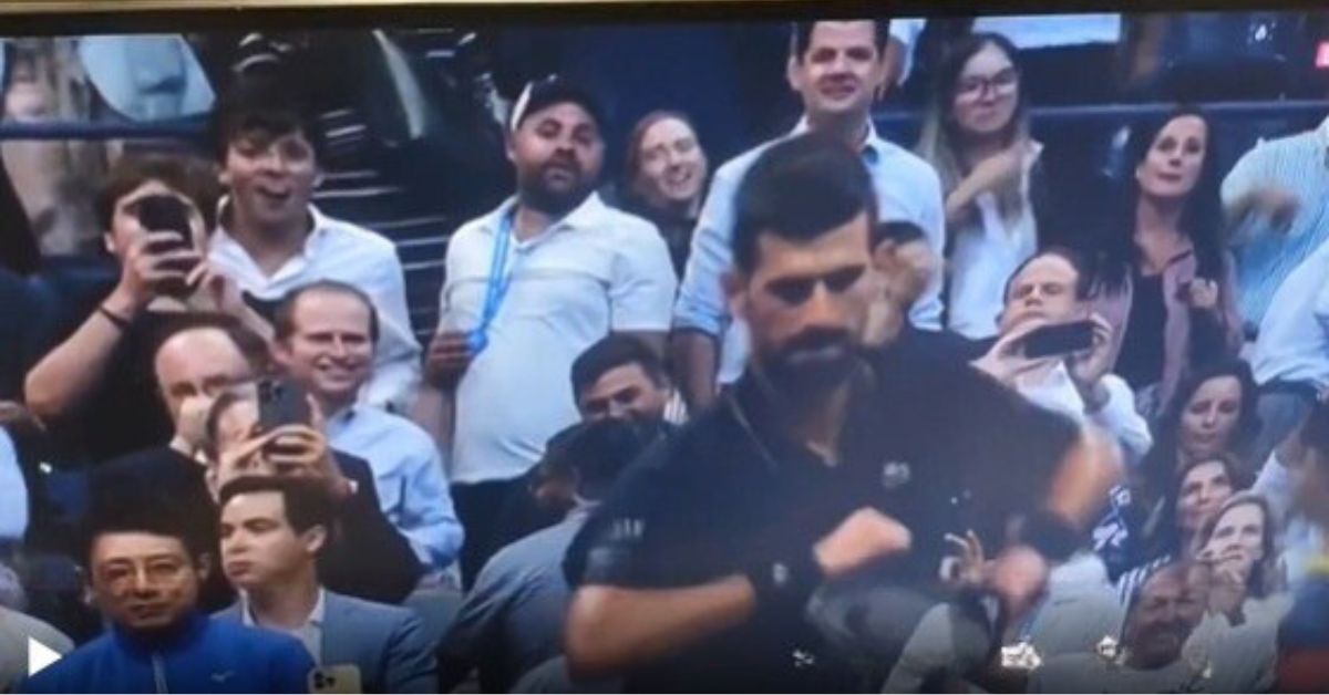 Novak Đoković ples posle meča