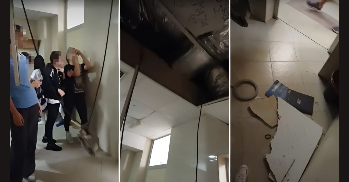 Pao plafon u oš Dragan Lukić, Beograd