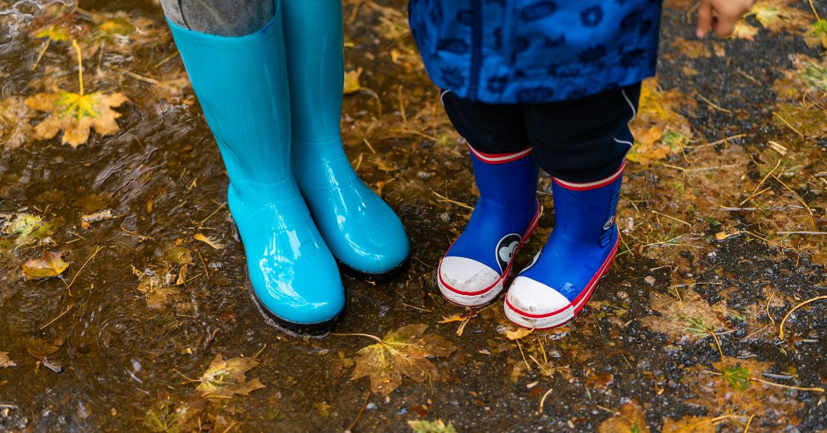 Gumene čizme jesenje lišće