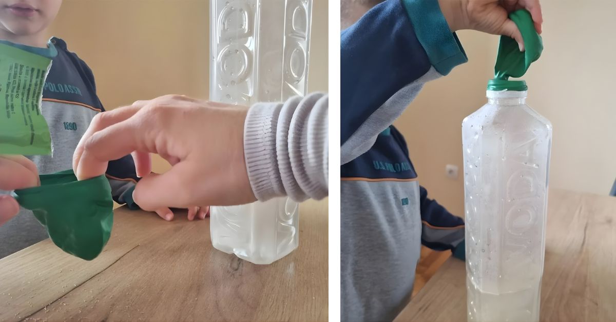 Kvasac se sipe u balon flaša