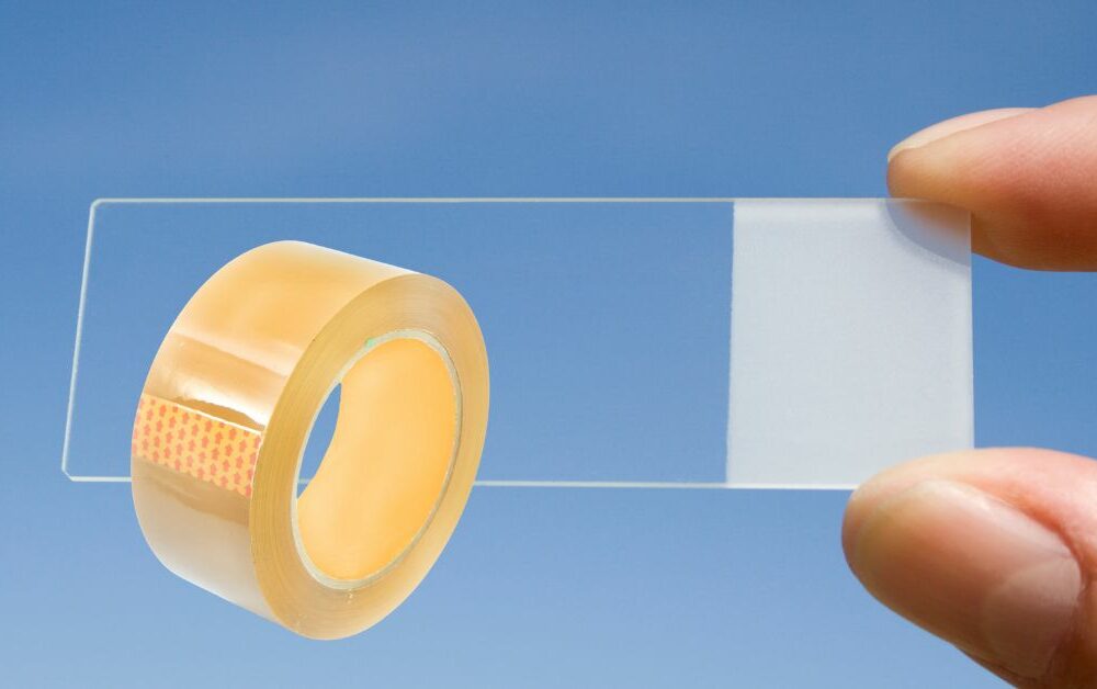 Selotejp pločica za mikroskop